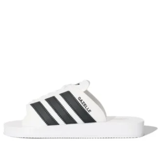 Adidas Gazelle Beach Slides “White Black”