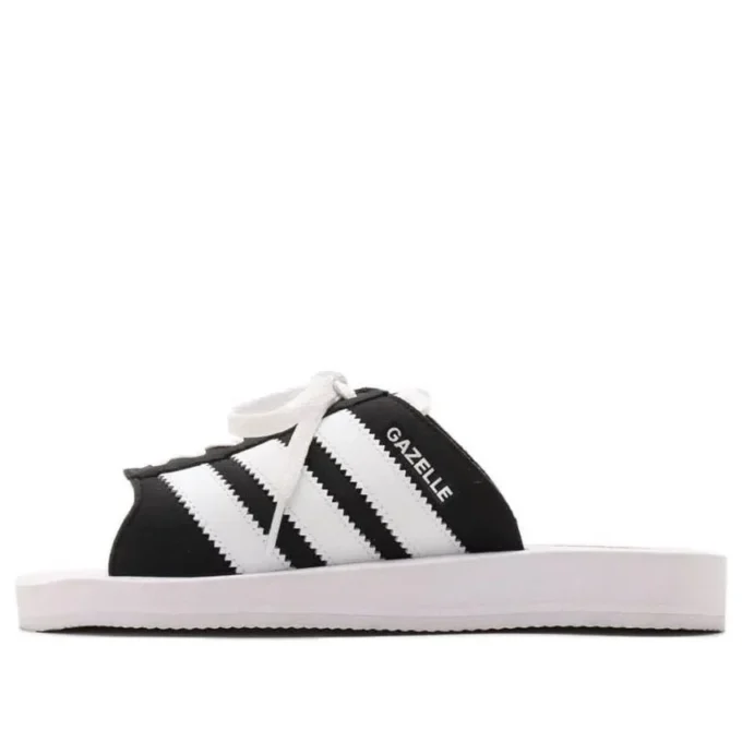 Adidas Gazelle Beach Slides “White Black”
