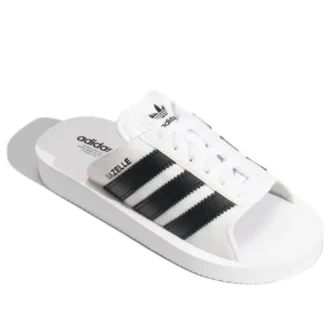 Adidas Gazelle Beach Slides “White Black”