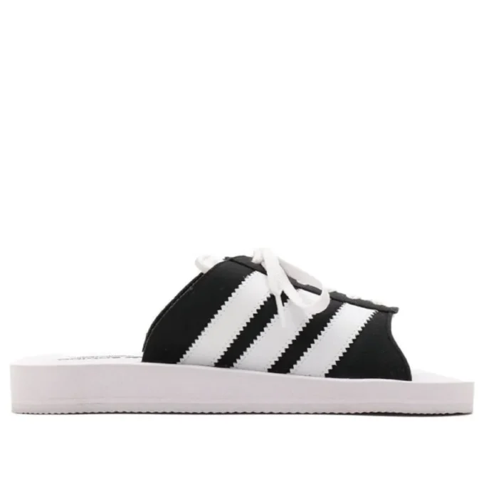 Adidas Gazelle Beach Slides “White Black”