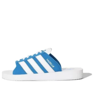 Adidas Gazelle Beach Slides “White Blue”