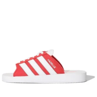 Adidas Gazelle Beach Slides “White Red”