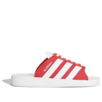 Adidas Gazelle Beach Slides “White Red”