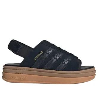 Adidas Gazelle Bold Sandals “Core Black Snakeskin”