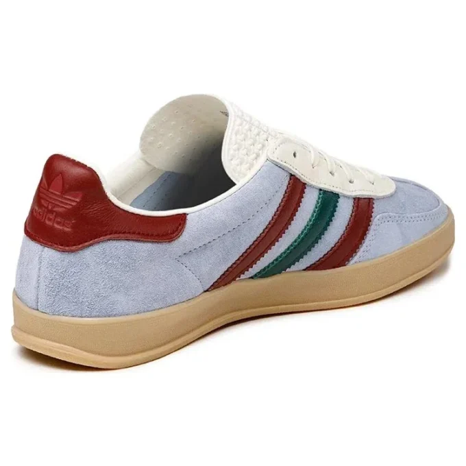 Adidas Gazelle Indoor Shoes “Blue Dawn Collegiate Burgundy”
