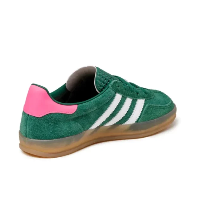 Adidas Gazelle Indoor Shoes “Collegiate Green Pink”
