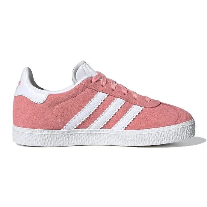 Adidas Gazelle J Shoes “Pink White Golden”