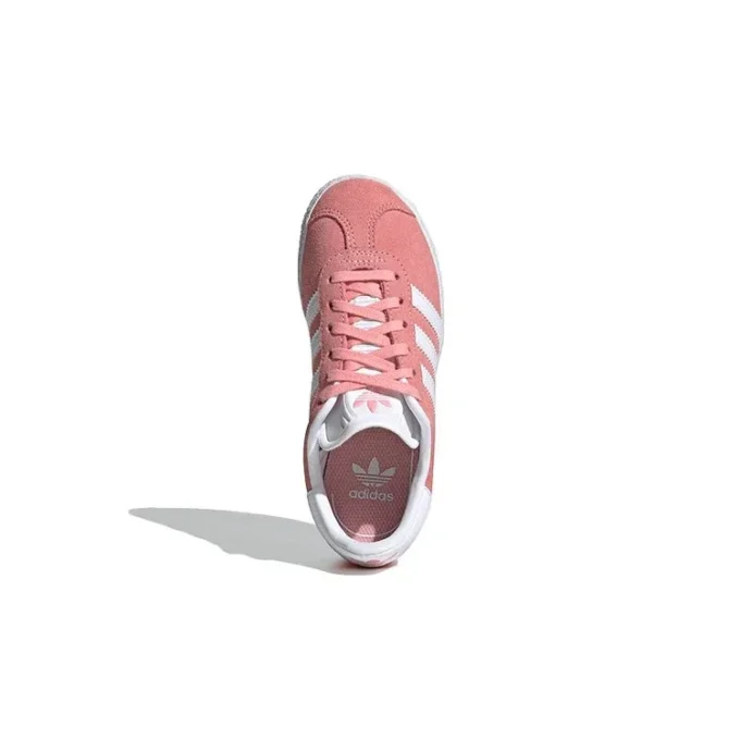 Adidas Gazelle J Shoes “Pink White Golden”