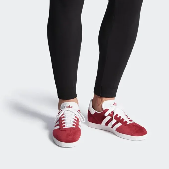 Adidas Gazelle Shoes “Burgundy White”