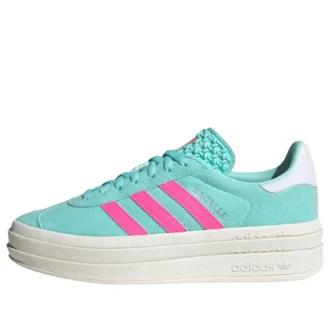 Adidas Gazelle Shoes “Flash Aqua Lucid Pink”