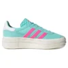 Adidas Gazelle Shoes “Flash Aqua Lucid Pink”