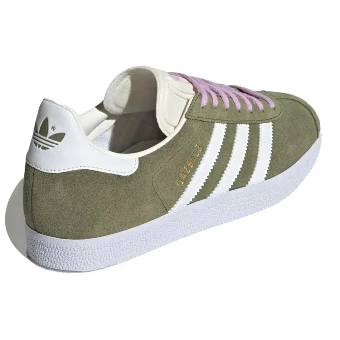Adidas Gazelle Shoes “Focus Olive White”