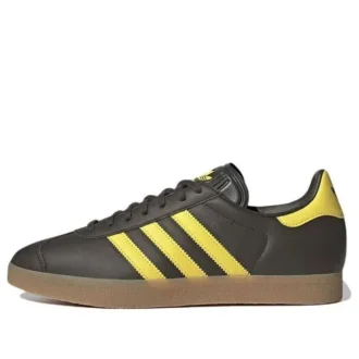 Adidas Gazelle Shoes “Shadow Olive Impact Yellow”