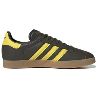 Adidas Gazelle Shoes “Shadow Olive Impact Yellow”