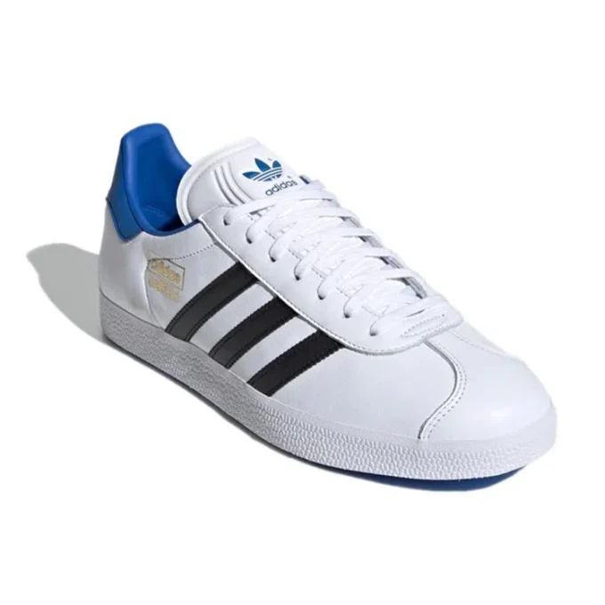 Adidas Gazelle Shoes “White Black Blue”