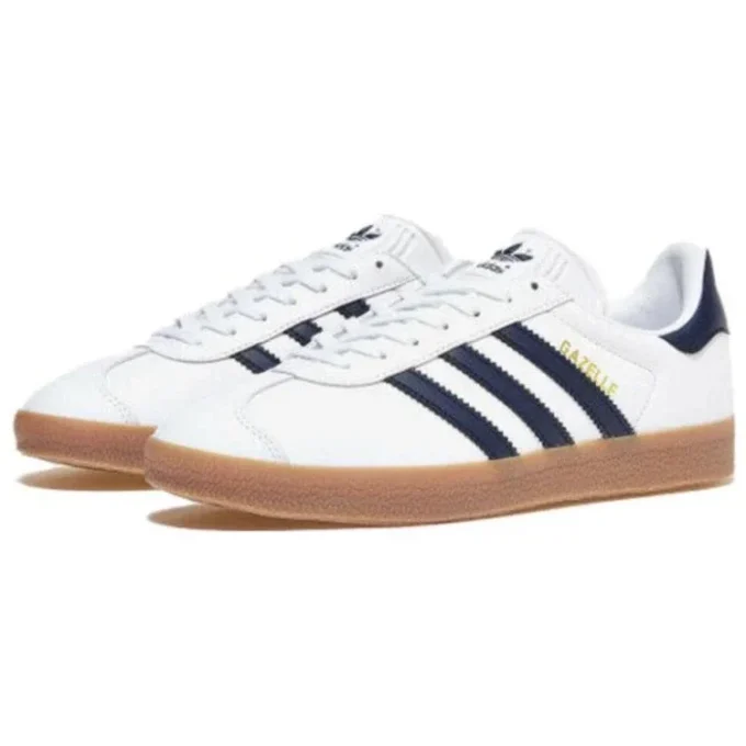 Adidas Gazelle Shoes “White Navy Gum”